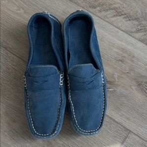 Cole Haan Blue Suede Loafers